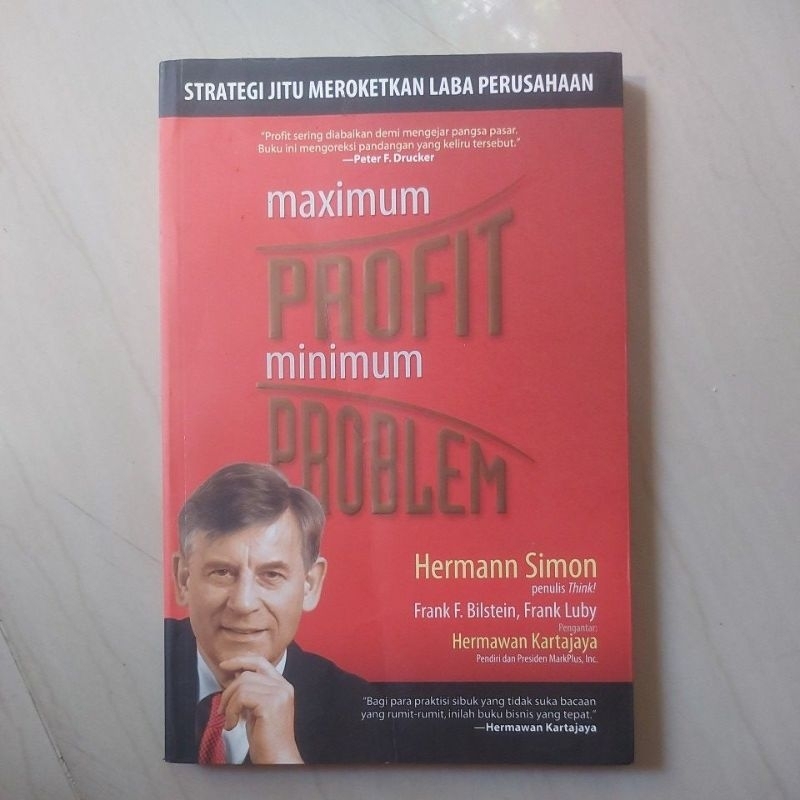 Jual Buku MAXIMUM PROFIT MINIMUM PROBLEM by Hermann Simon | Shopee ...