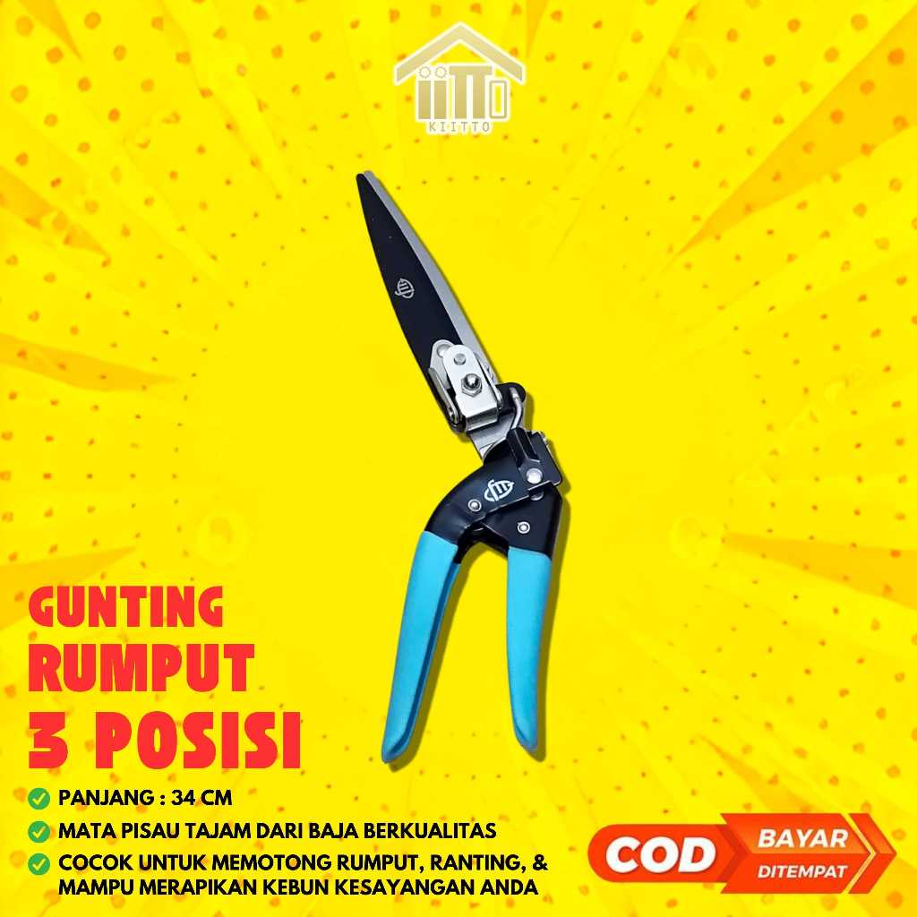 Jual GUNTING RUMPUT 3 FUNGSI POSISI / GUNTING SABOTAN 3 FUNGSI POSISI ...