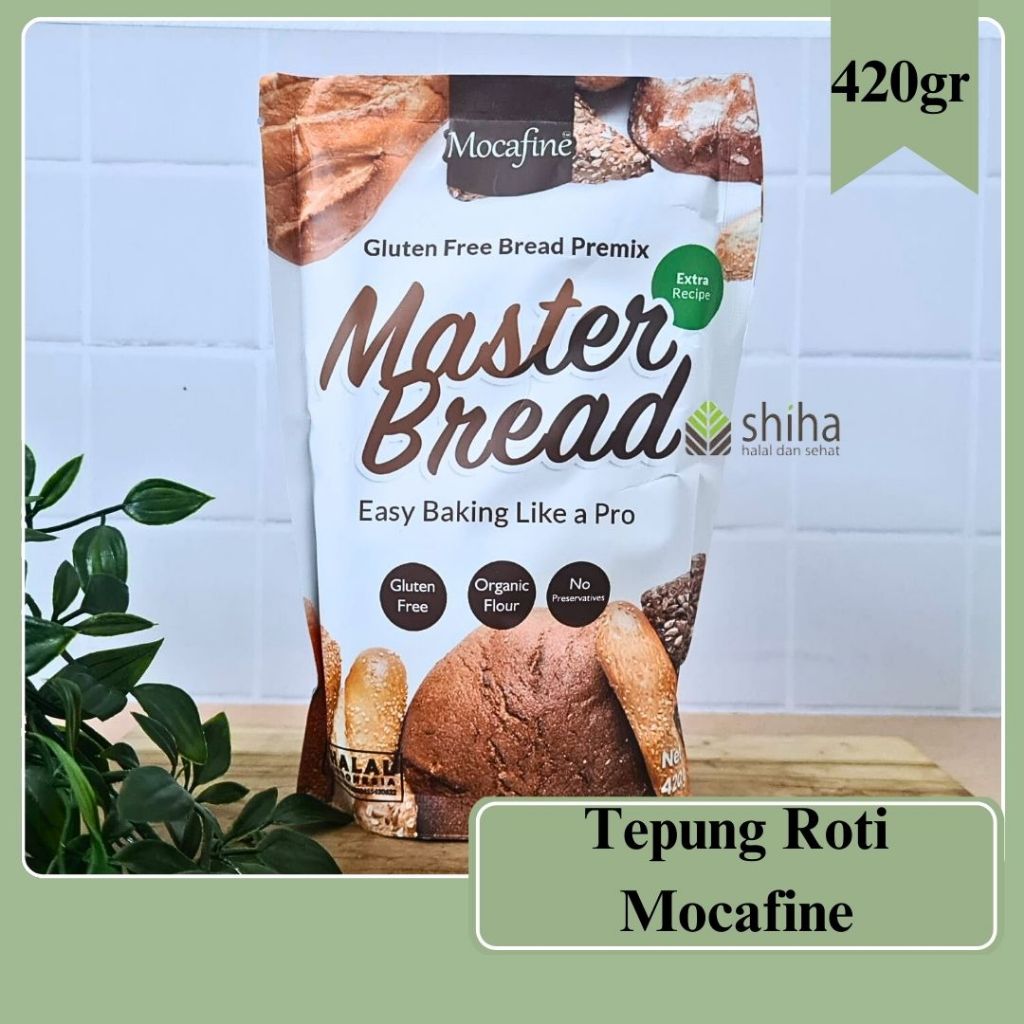 Jual Mocafine Master Bread Tepung Premix Roti Gluten Free 420gr warung ...