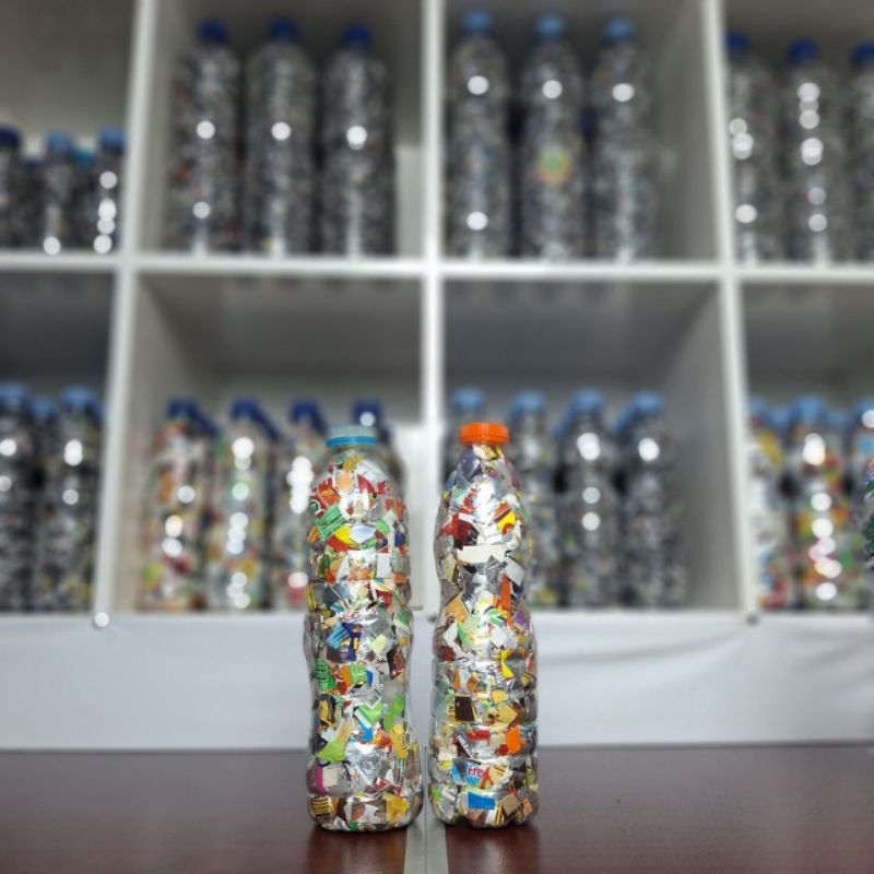 Jual Ecobrick Botol Random Bahan Plastik Bekas Bersih 600ml 200-250gram ...