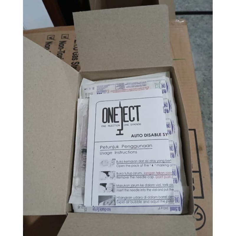 Jual Spuit One Ject 0.5ml / Syringe One Ject 0.5cc (per BOX) | Shopee ...