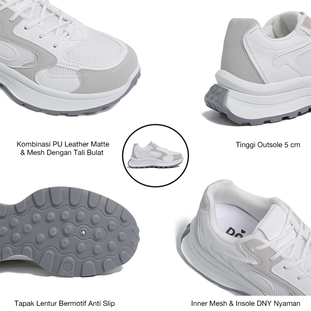 Jual Sepatu DNY Sepatu Sneakers Wanita Spatu Olahraga Kekinian Sneaker ...