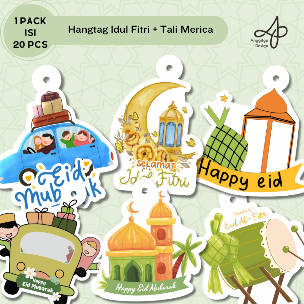 Jual Hangtag Idul Fitri Tag Lebaran Eid Mubarak Hang Tag Parcel Hampers ...