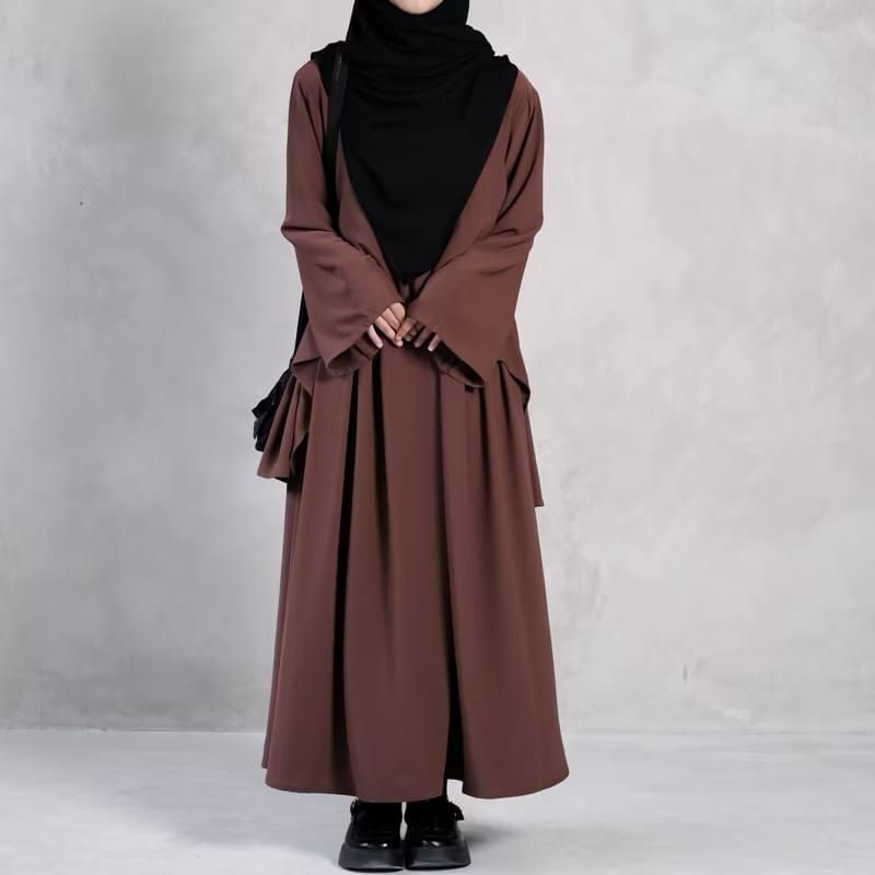 Jual One Set Rok+Tunik Hanna Abaya Gamis Terbaru Lebaran 2025 | Shopee ...