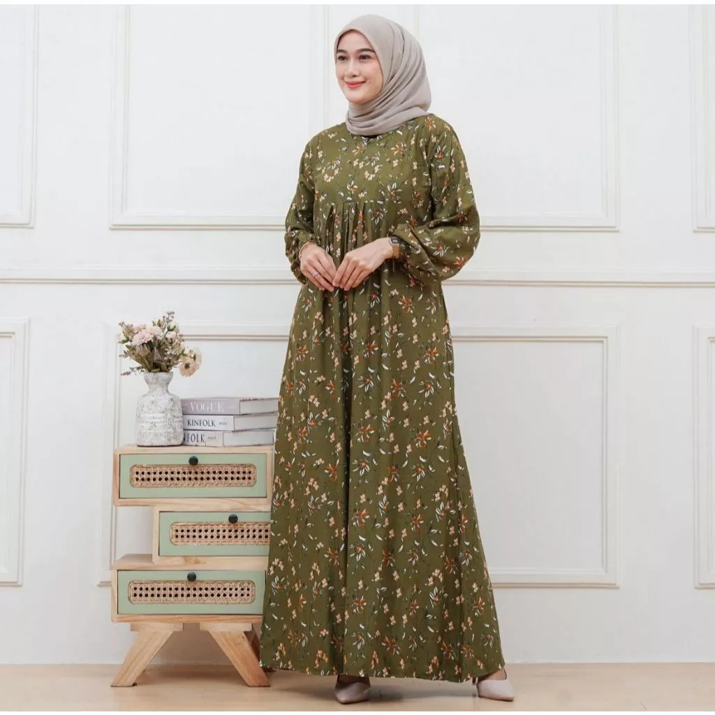 Detail Bahan Gamis Rinti Rayon Premium