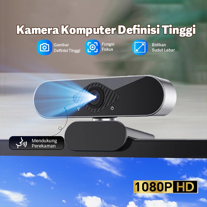 Jual Webcam Laptop Autofocus With Mic 1080P 4K Full HD PC Camera ...