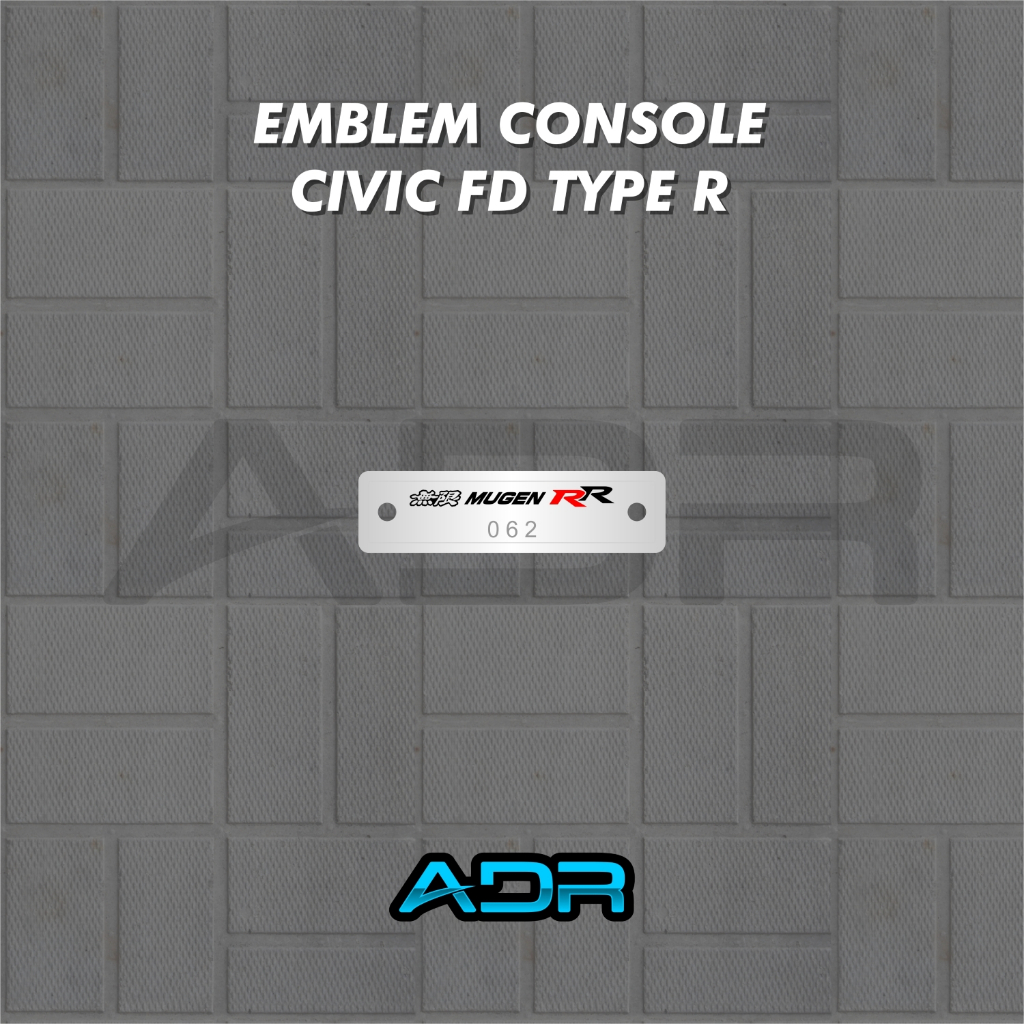 Jual Emblem Console Honda Civic FD FD1 FD2 FD2R Type R Mugen RR Feels ...