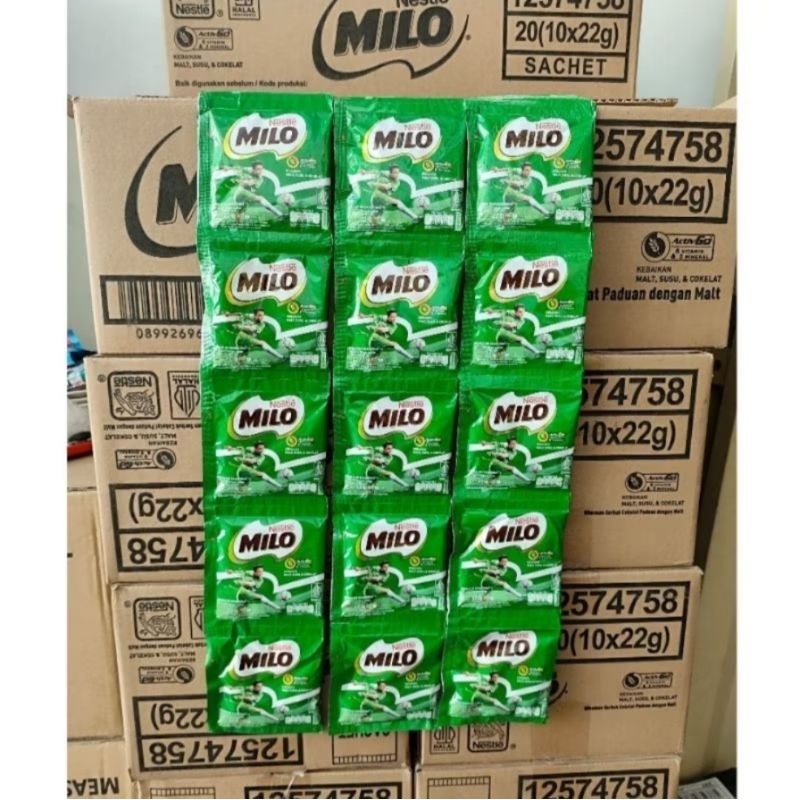Jual 1 Karton Nestle Milo Active Go Sachet 22gr X 10 Sachet (Isi 20pcs ...