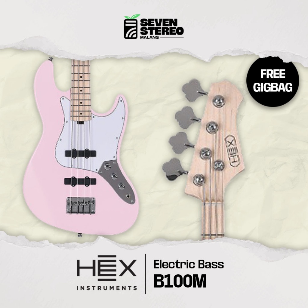 Jual HEX B100 Jazz Bass - Bass Elektrik Electric Listrik | Shopee Indonesia