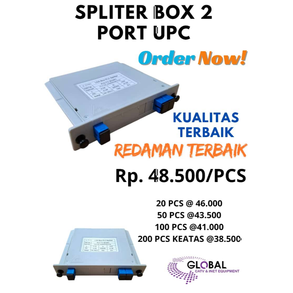 Jual SPLITER BOX 2 PORT UPC GLOBAL | Shopee Indonesia