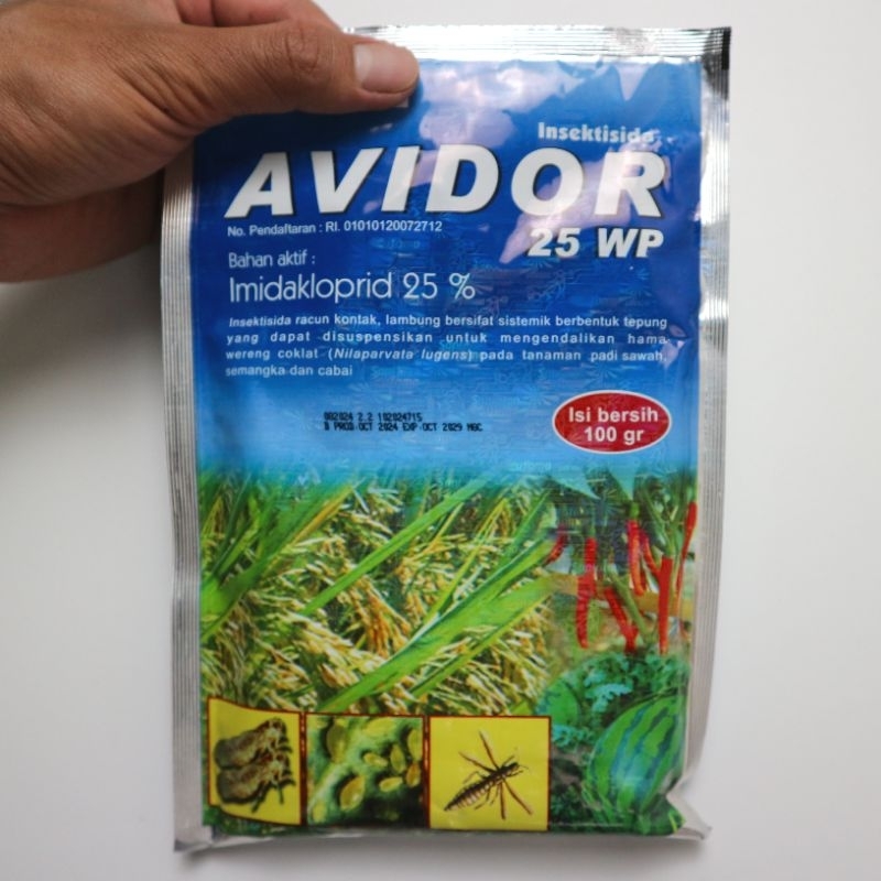 Jual AVIDOR 25 WP 100 GRAM INSEKTISIDA IMIDAKLOPRID OBAT HAMA WALANG ...