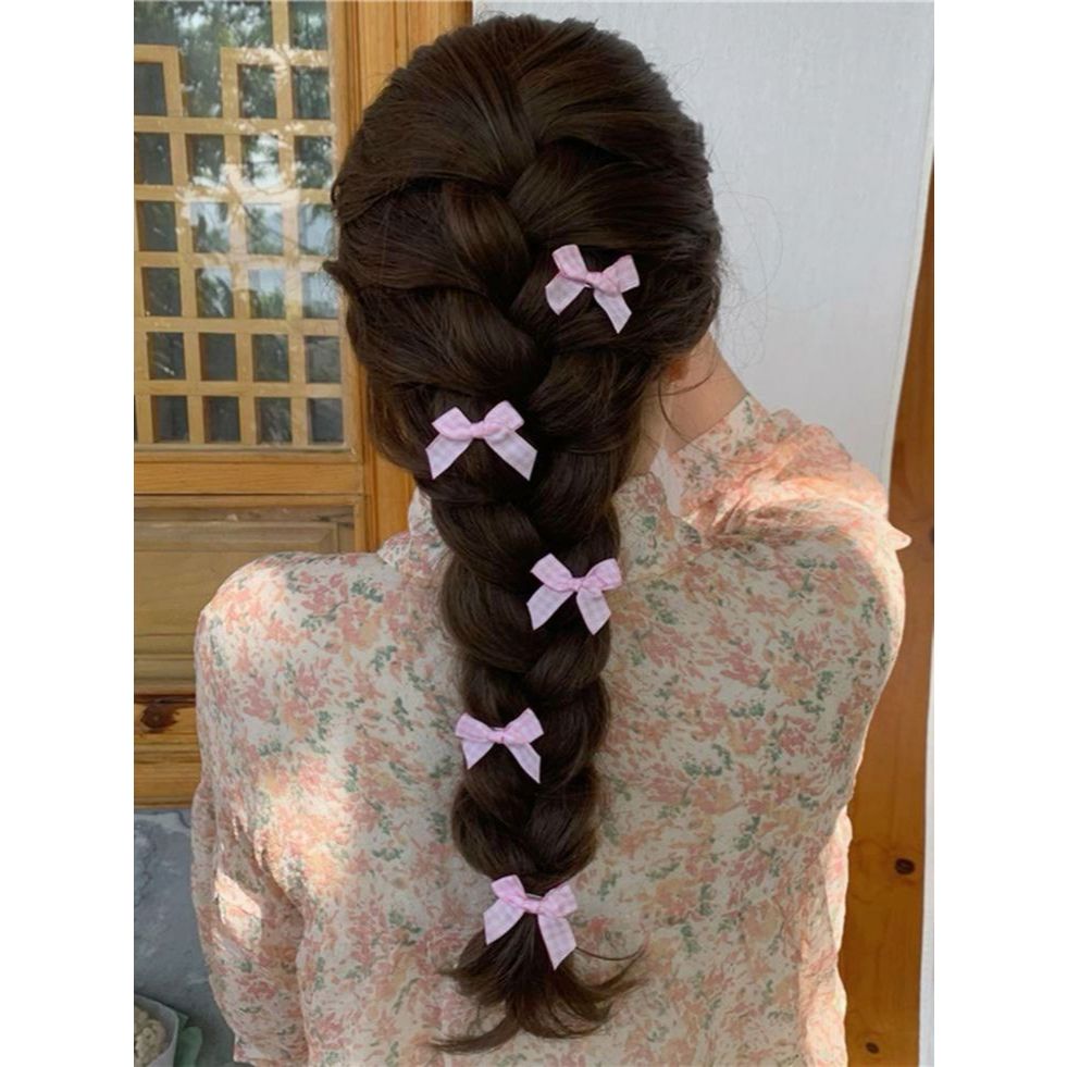 Jual Jepit Rambut Pita Ala Jennie Polos Mini Simple Coquette | Shopee ...