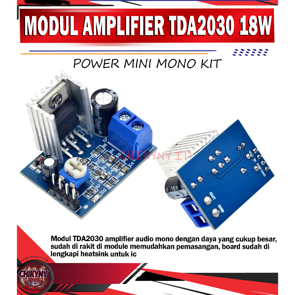 Jual MODUL AUDIO AMPLIFIER TDA 2030 POWER MINI MONO KIT | Shopee Indonesia