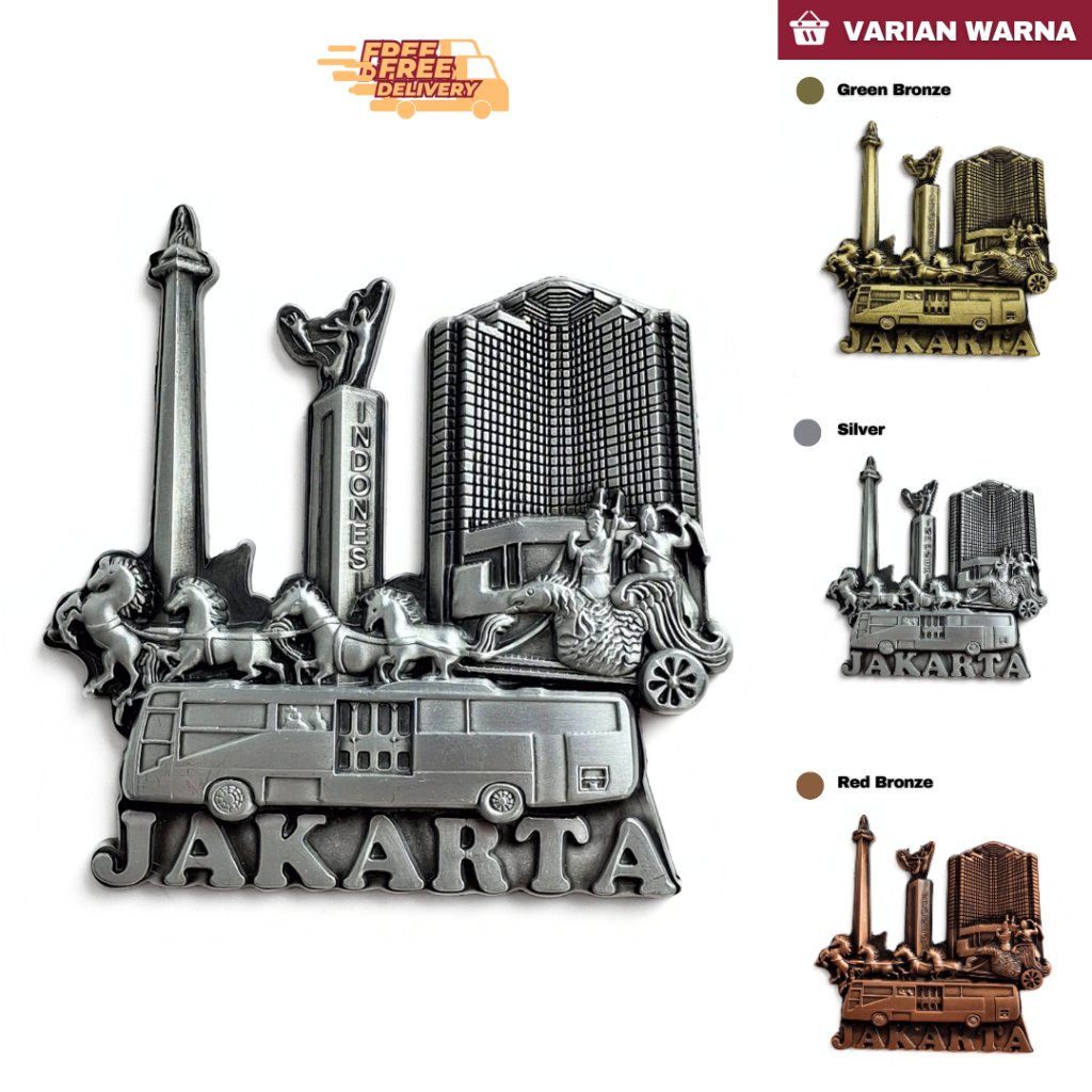 Jual Cenderamata magnet kulkas jakarta souvenir oleh oleh Indonesia ...