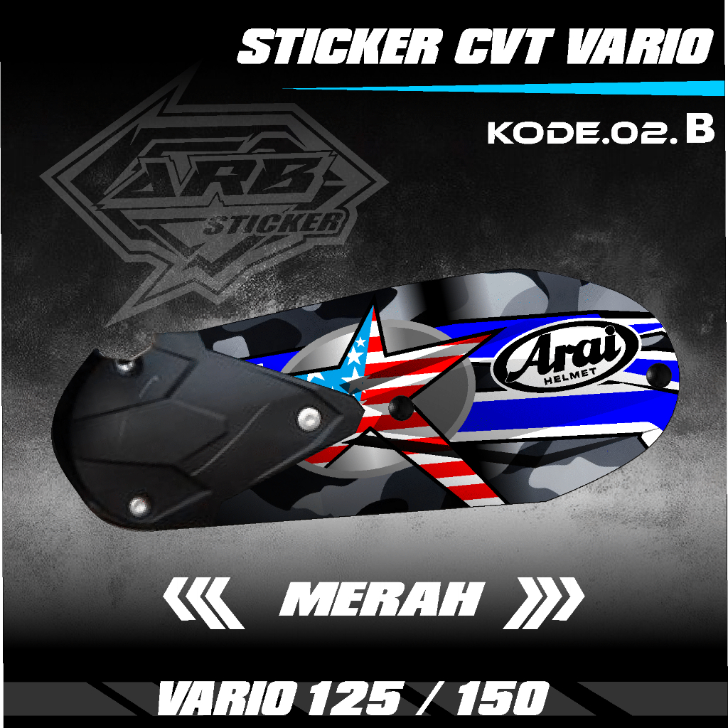 Jual COD Sticker CVT All Variant Motor Livery Arai Fire RX7 STRIPING ...