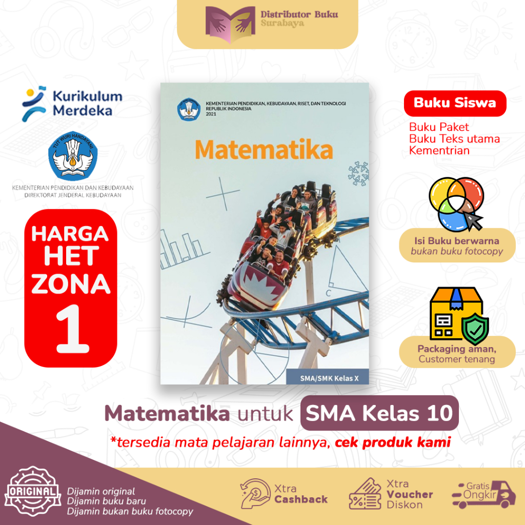 Jual Buku Matematika Kelas 10 Sma Buku Paket Siswa Kurikulum