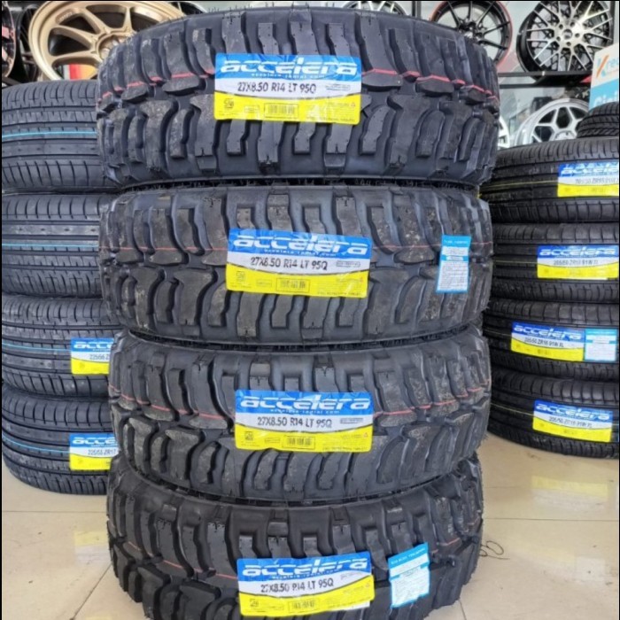 Jual ban mobil kembangan kasar merek accelera BADAK X-TREME 27 8,5 R14 ...