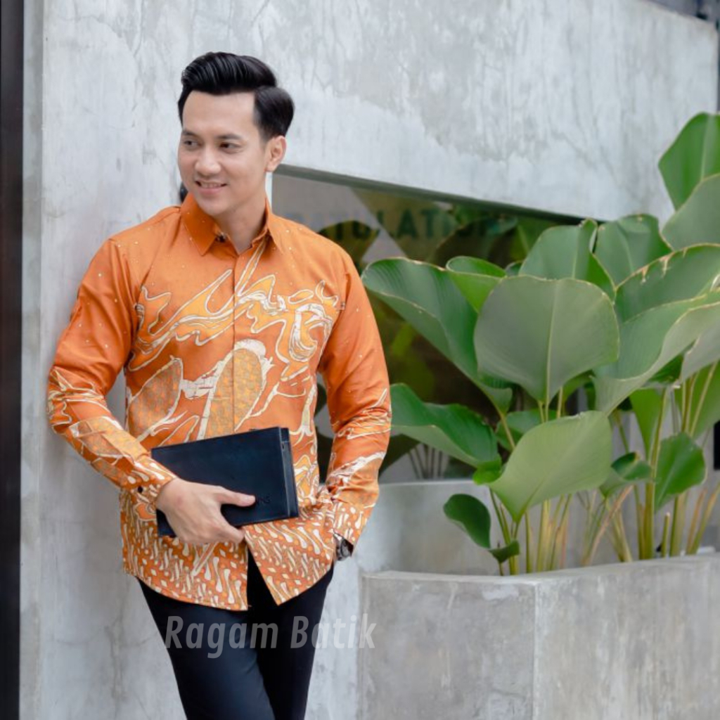 Jual Baju Batik laki-laki Lengan Panjang Premium | Batik Slimfit