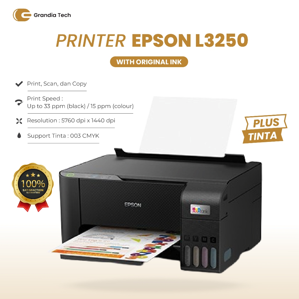 Jual EPSON L3250 Printer EcoTank WiFi Wireless Print Scan Copy Original ...