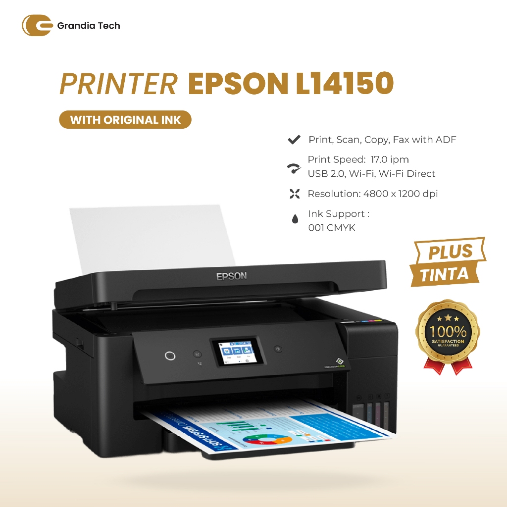 Jual EPSON EcoTank L14150 Printer A3+ WiFi Duplex All-in-One Ink Tank ...