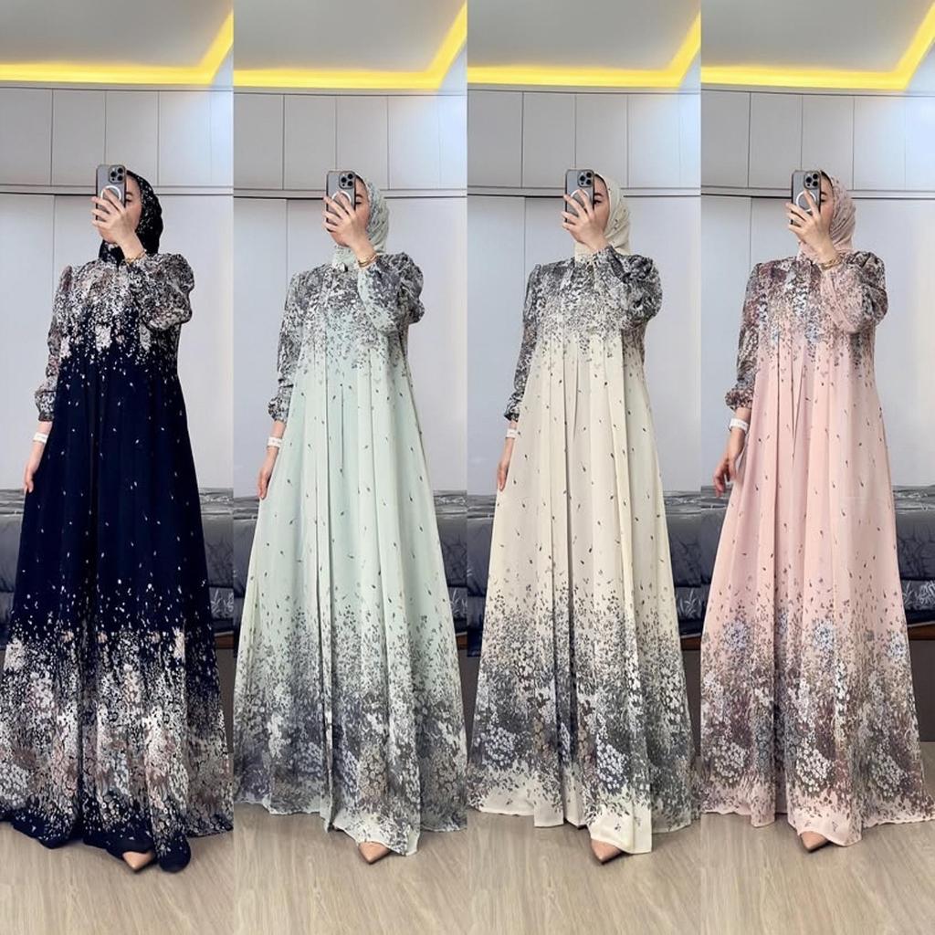 Jual BWY GAMIS HERLIN SET HIJAB PREMIUM GAMIS SYAR'I MUSLIMAH TERLARIS ...