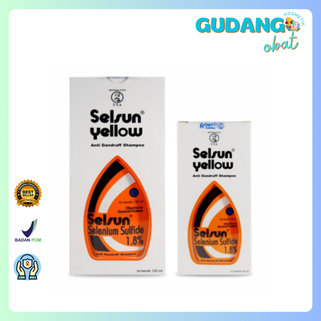 Jual Selsun Yellow ( 1.8% ) 60 Ml, 120 Ml - Shampoo | Shopee Indonesia