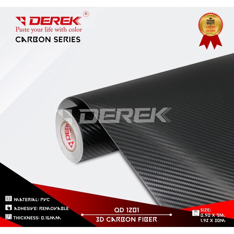 Jual Skotlet Carbon Hitam Sticker Scotlite 2D, 3D dan 6D Lebar 50cm x ...