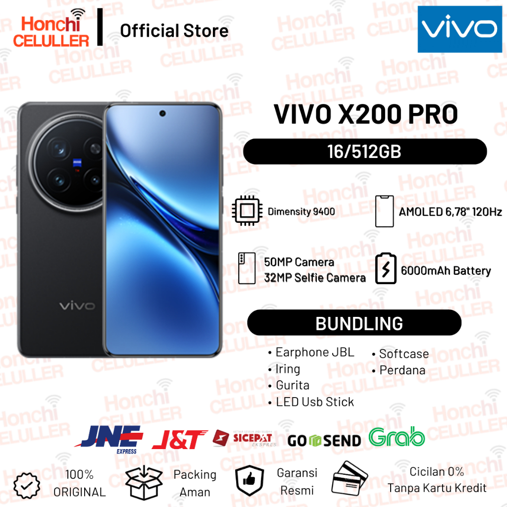 Jual Vivo X200 Pro 16/512GB - 200 MP ZEISS APO Telephoto Camera, 6000 ...
