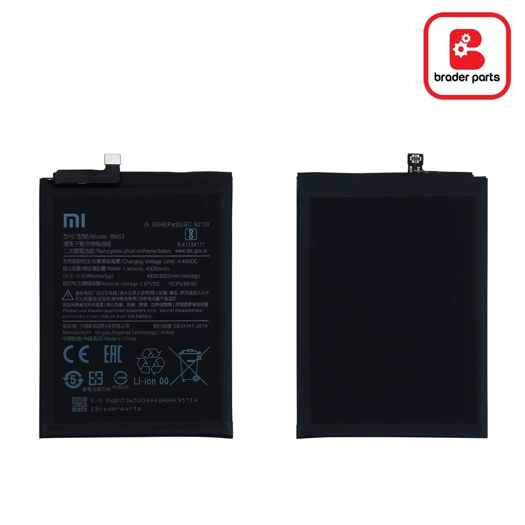 BATTERIA BN53 PER XIAOMI REDMI NOTE 10 PRO M2101K6G / 6R 5020 MAh PARI