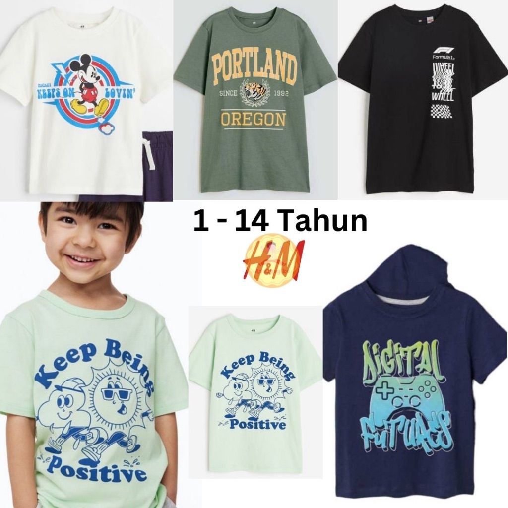 Little M Henley Texture Kaos Lengan Pendek Anak Laki-Laki main image 1