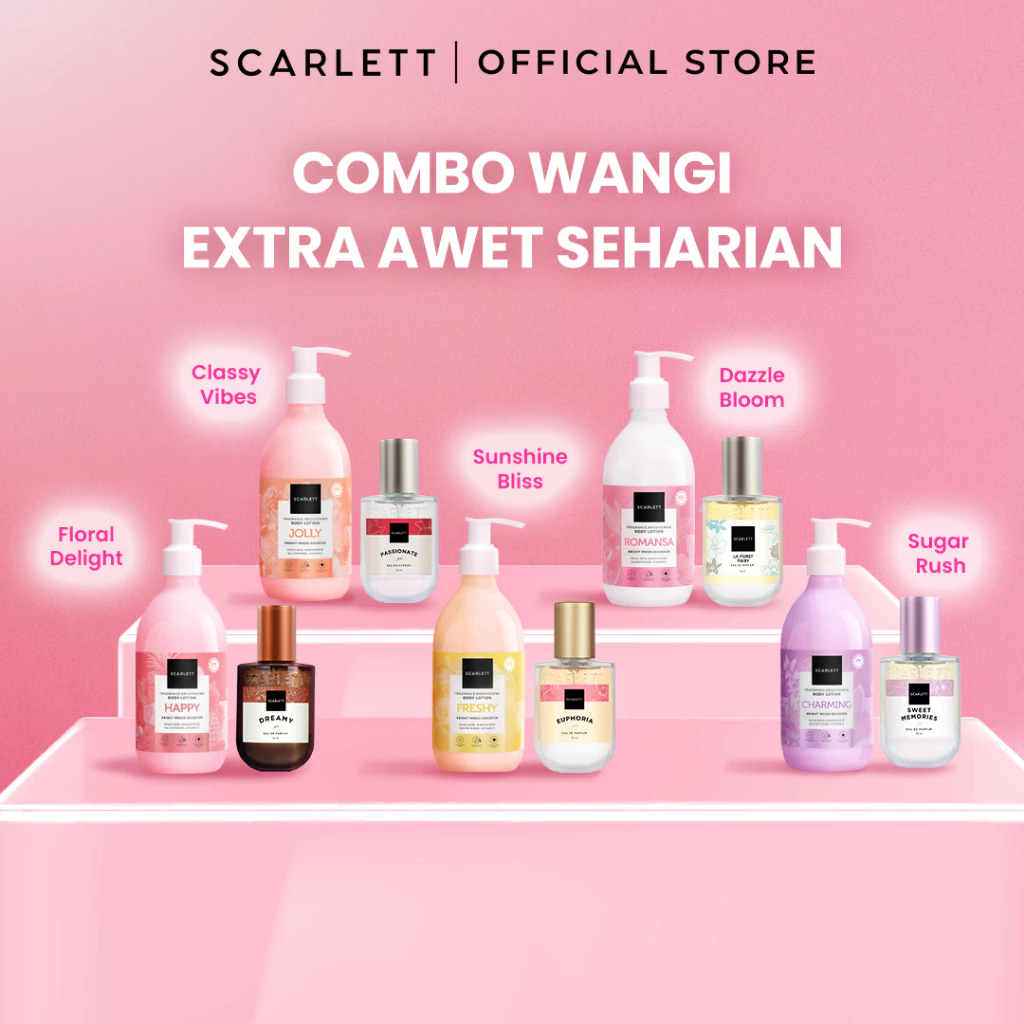 Scarlett Fragrance Serum Brightening Body 170ml Velvet Rouge dan Purple Kiss