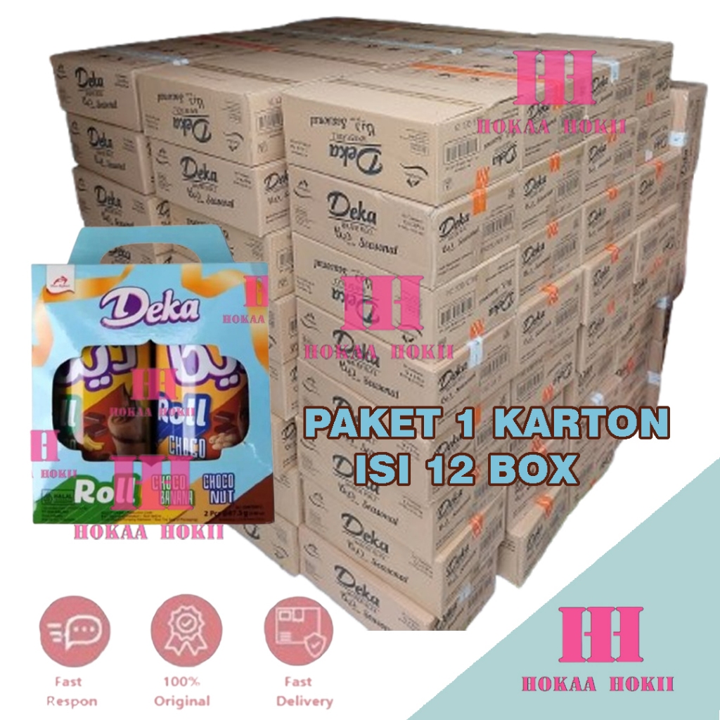 Jual Deka Wafer Roll Paket 1 Karton Isi 12 Box | Shopee Indonesia
