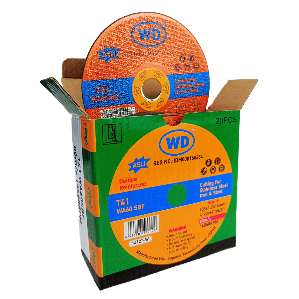 Jual WD Batu Potong Cutting Wheel 4 inch HARGA 1 KOTAK ISI 20 PCS ...