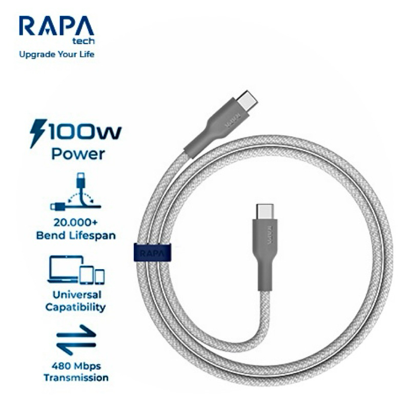 Jual RAPAtech Original Kabel Data USB Type-C To C PD Super Fast ...
