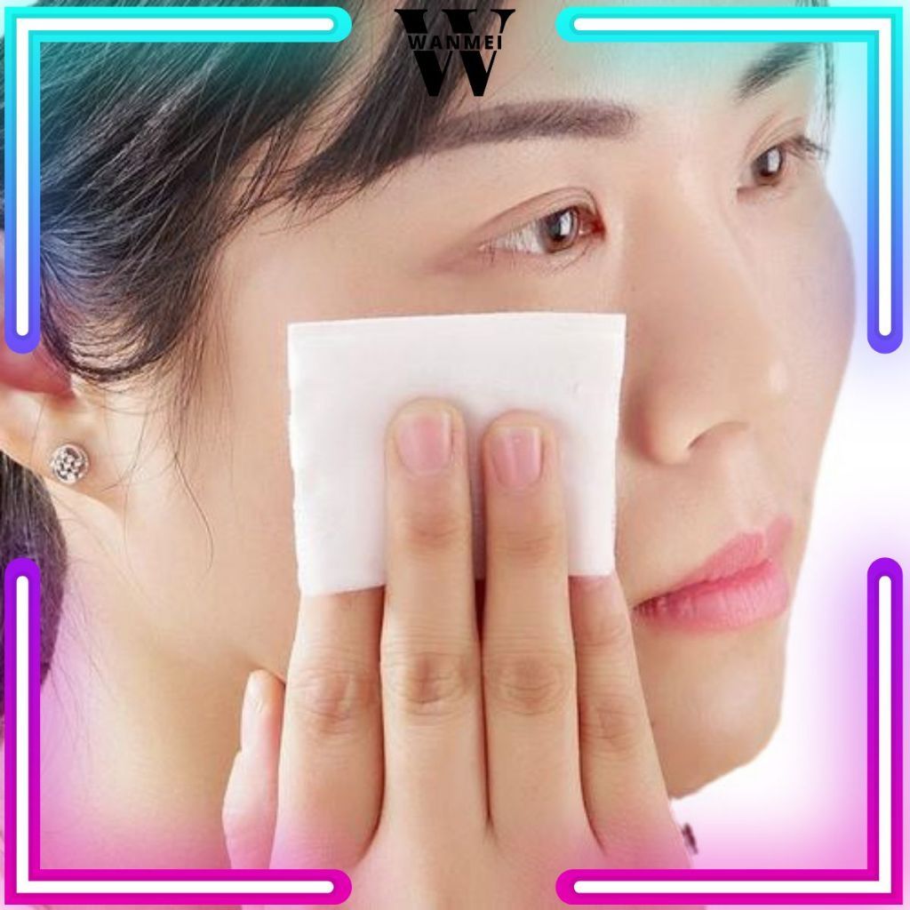 WM Kapas Makeup Tipis Isi 25 Lembar / Tisu Toner Pembersih Skincare Bedak Lipstik Lipcream Eyeshadow