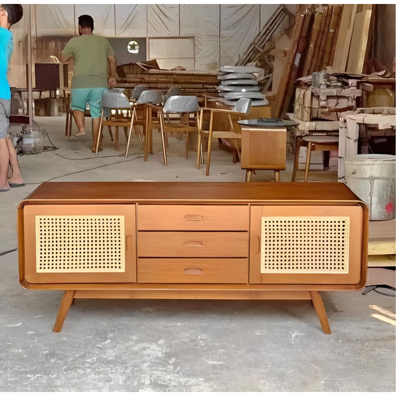 Jual buffet tv minimalis modern - buffet tv - buffet Aesthetic - buffet ...