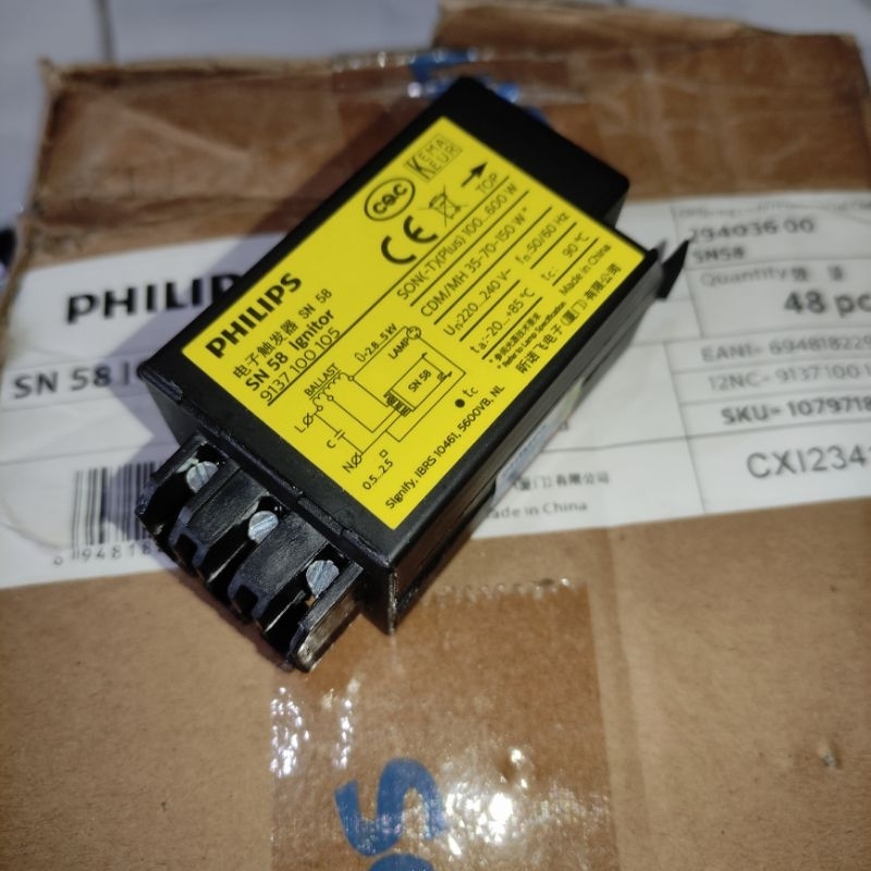 Jual Philips Ignitor SN 58 SON CDM MH 35-70-150-250-400-600W | Shopee ...