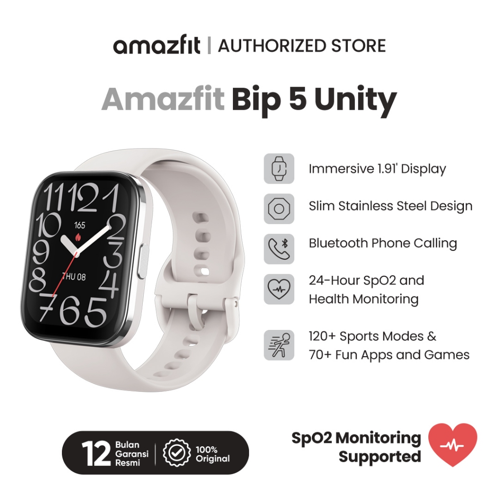 Jual Amazfit Bip Unity 46mm Smartwatch with Bluetooth Phone Call