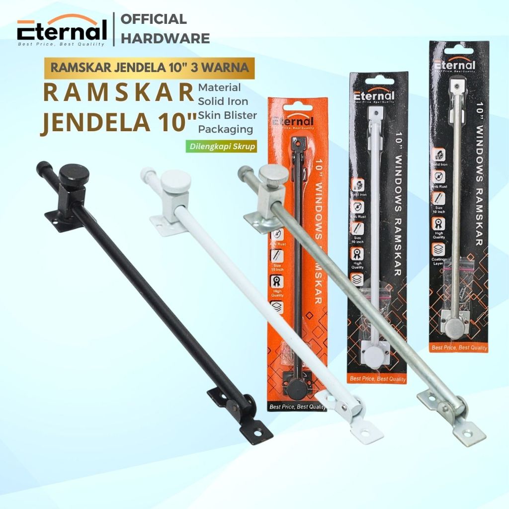 Jual Eternal - Lamskar Penahan Jendela Premium 25 cm Ramskar Putar Hak ...