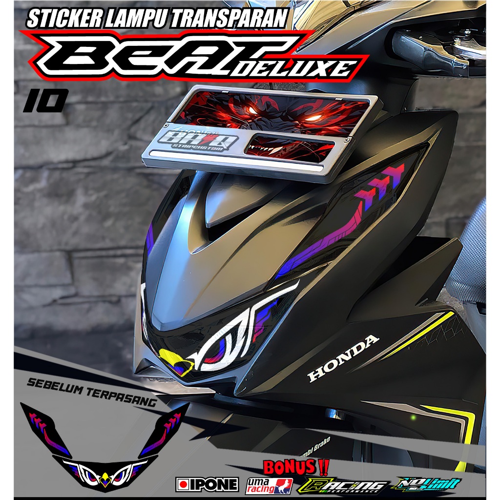Jual 10 STICKER LAMPU ALIS DEPAN BEAT DELUXE - STICKER LAMPU ALIS DEPAN ...