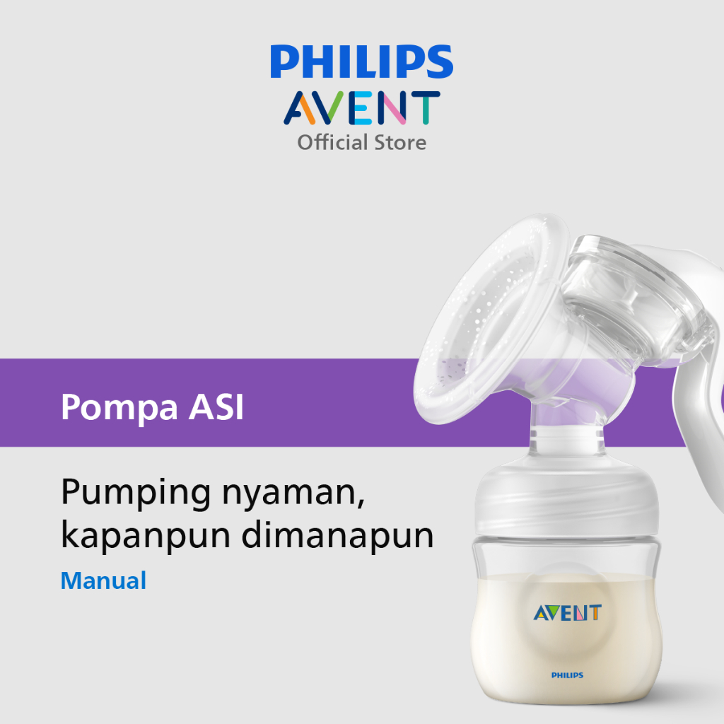 Philips Avent Pompa ASI Manual Daya Hisap Seperti Kelas Medis  Single SCF430/01