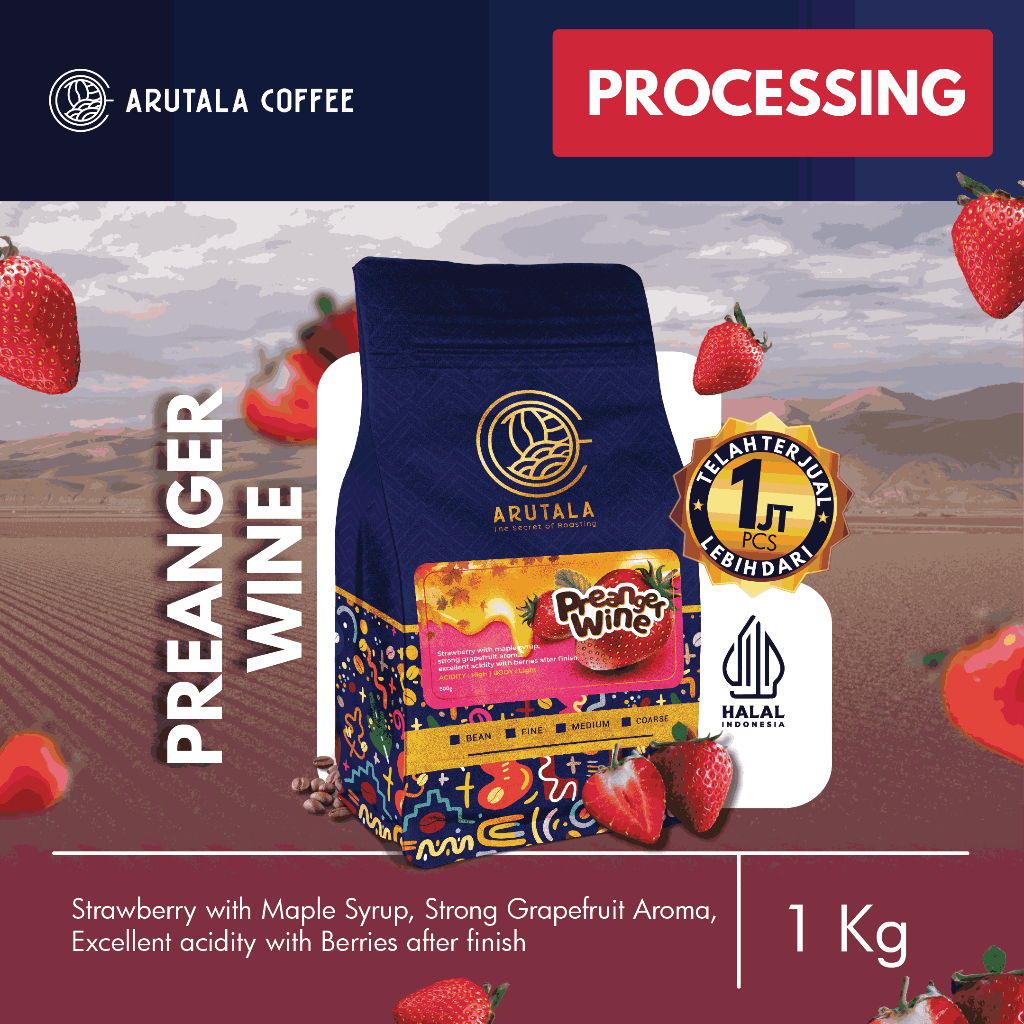 Jual ARUTALA Kopi Arabika Jawa Preanger Wine 1KG | Shopee Indonesia