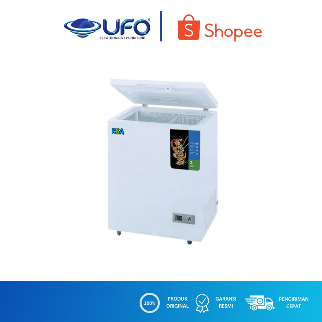 Jual RSA CHEST FREEZER 100 LITER CF110 | Shopee Indonesia