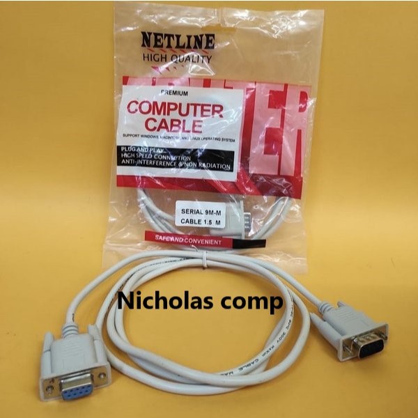 Jual KABEL SERIAL DB9 RS232 MALE TO FEMALE | Shopee Indonesia