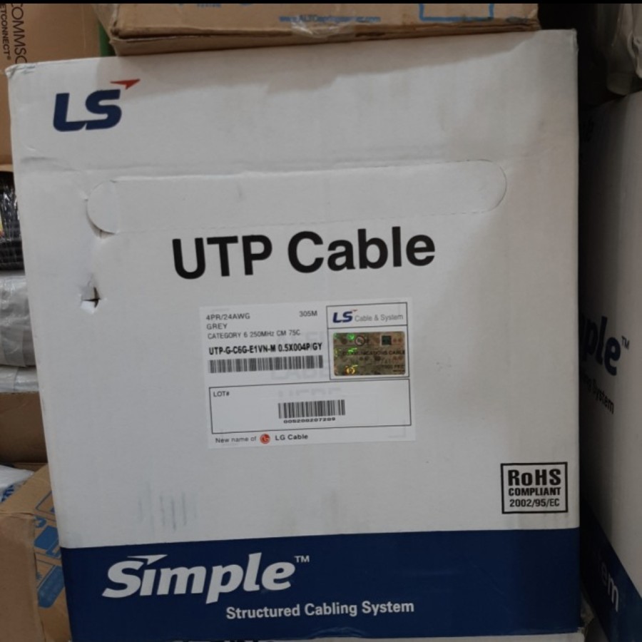 Jual Kabel utp ls cat 6 simple | Shopee Indonesia
