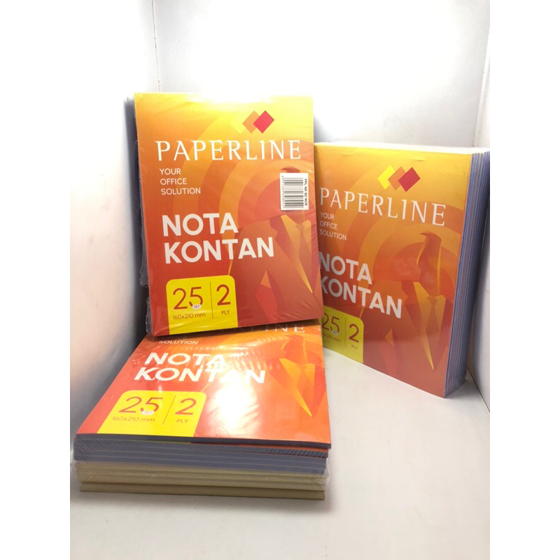 Jual Buku Nota 2 Ply Paperline Besar / Nota 2 Ply Besar /1 Pak isi 10 ...