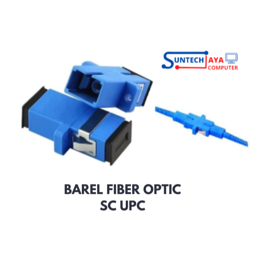 Jual Adapter Sambungan Konektor SC UPC Barel Fiber Optic Connector FO ...