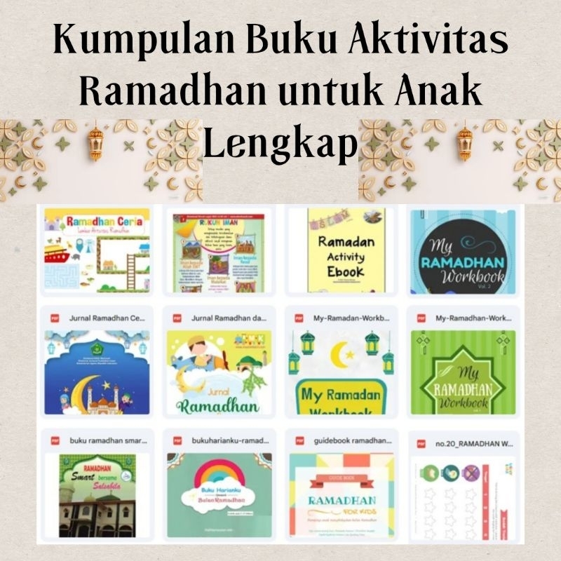 Jual Kumpulan Beragam Aktivitas Ramadhan Untuk Anak Lengkap | Shopee ...
