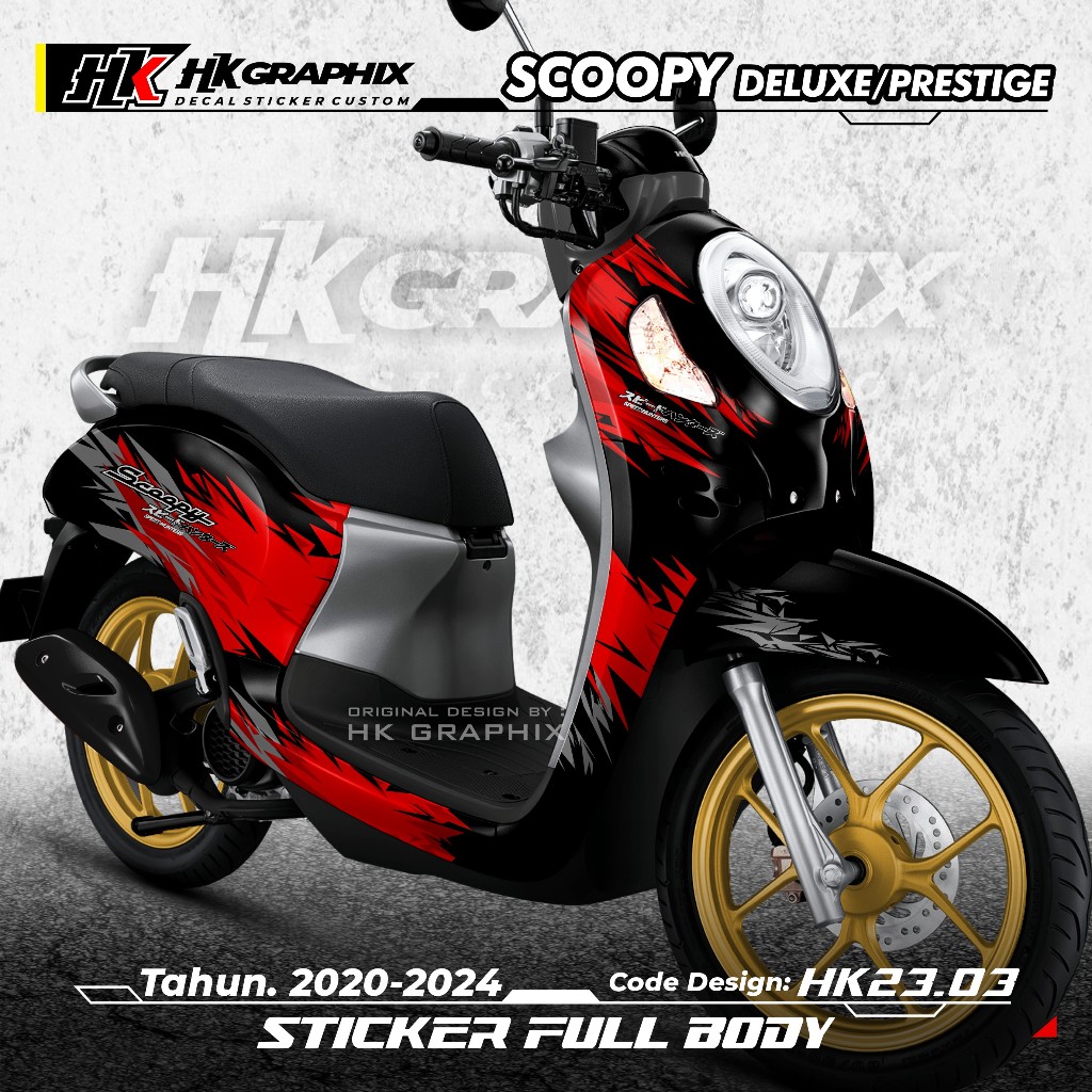 Jual Decal Sticker Full Body Honda Scoopy Deluxe Prestige 2020 2021 ...