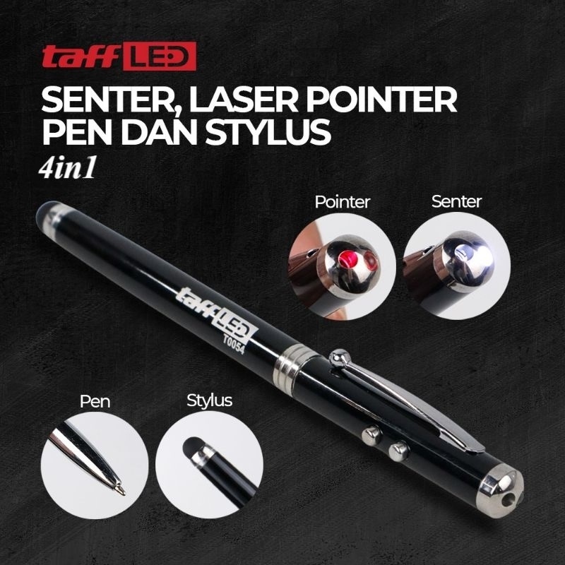 Jual Senter laser pointer 4 in 1 pen stylus | Shopee Indonesia